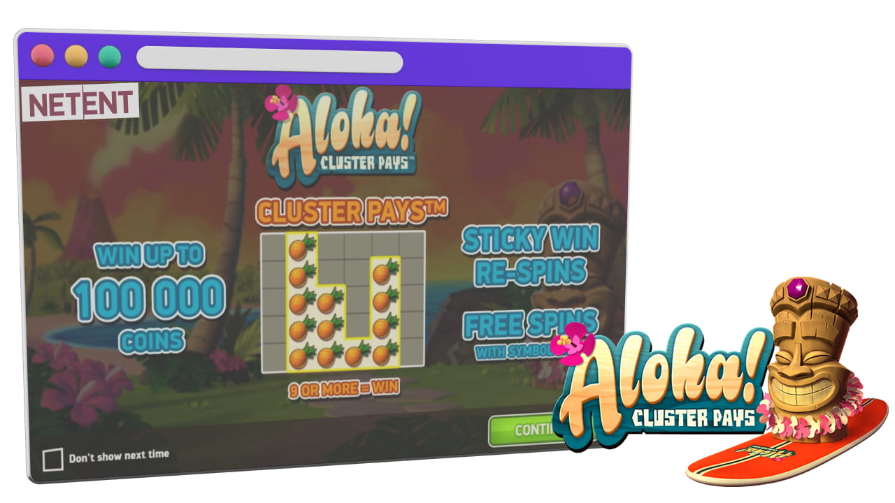 Aloha Cluster Pays slot free spins