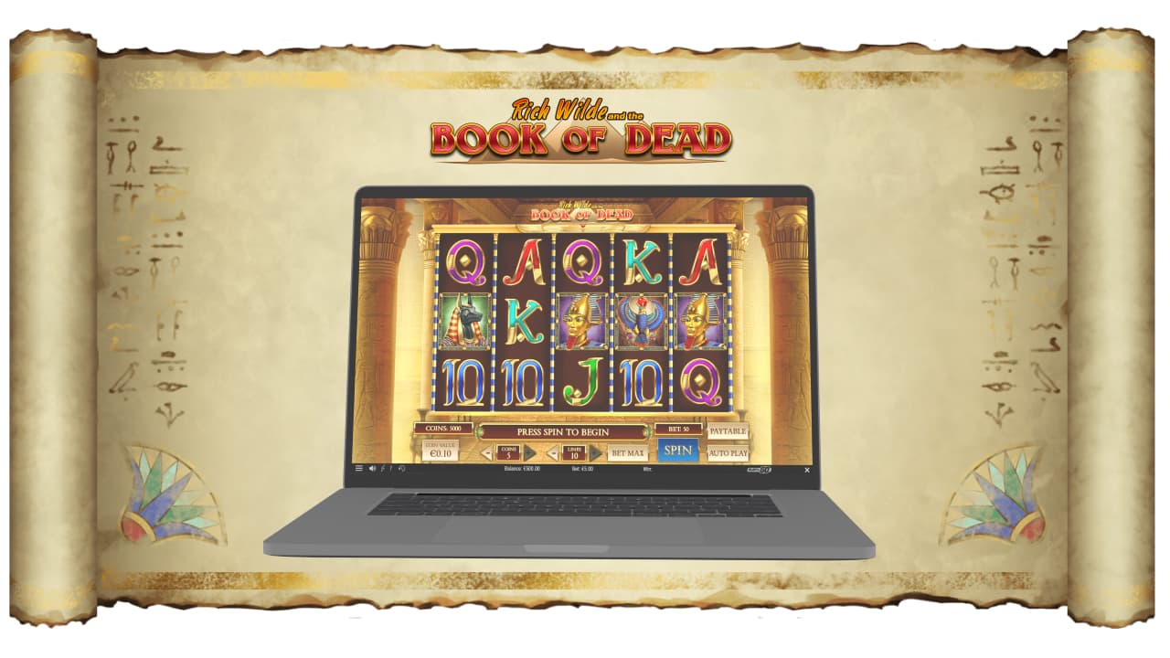 Book of Dead slot game symbols