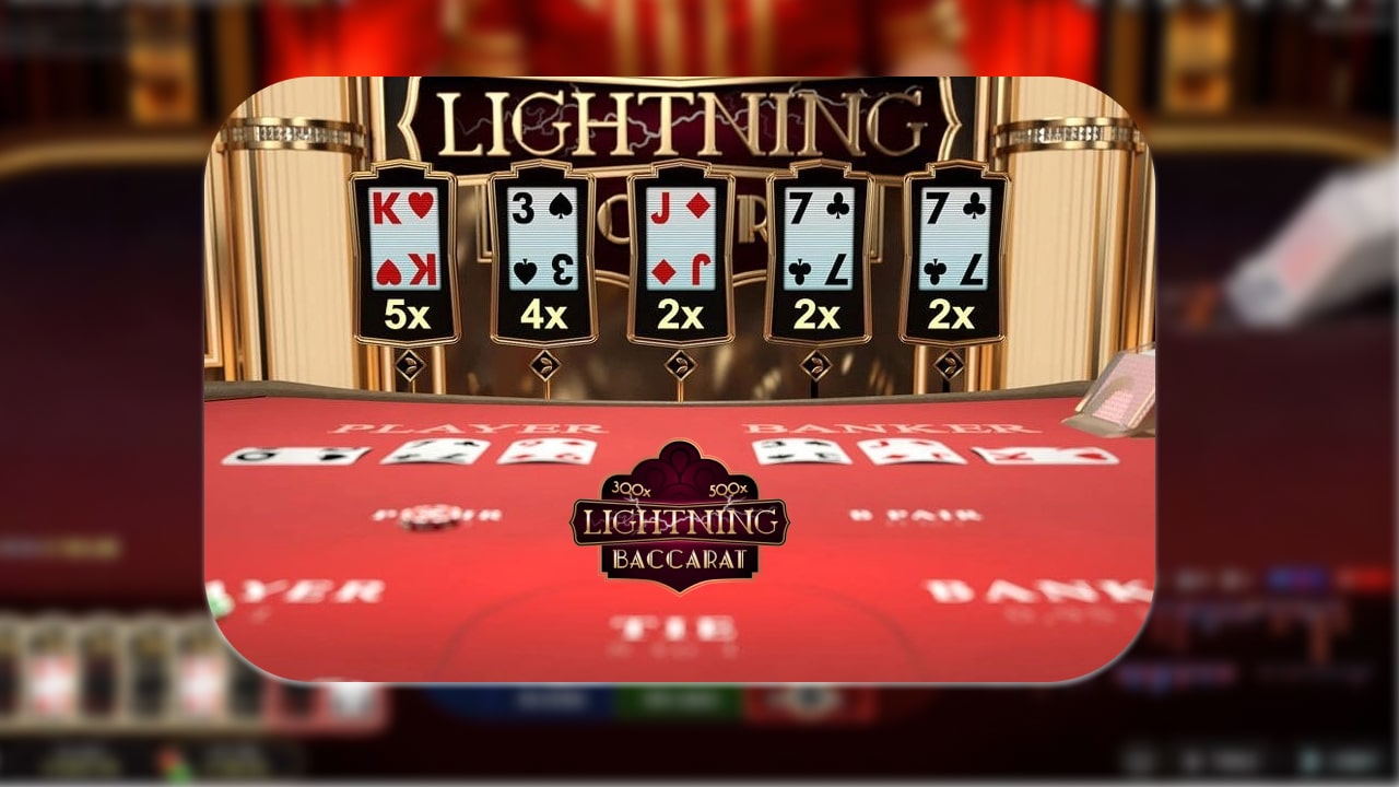 lightning baccarat table