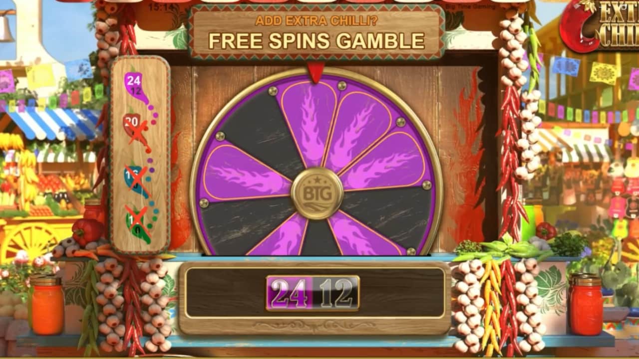 Extra Chilli slot free spins gamble