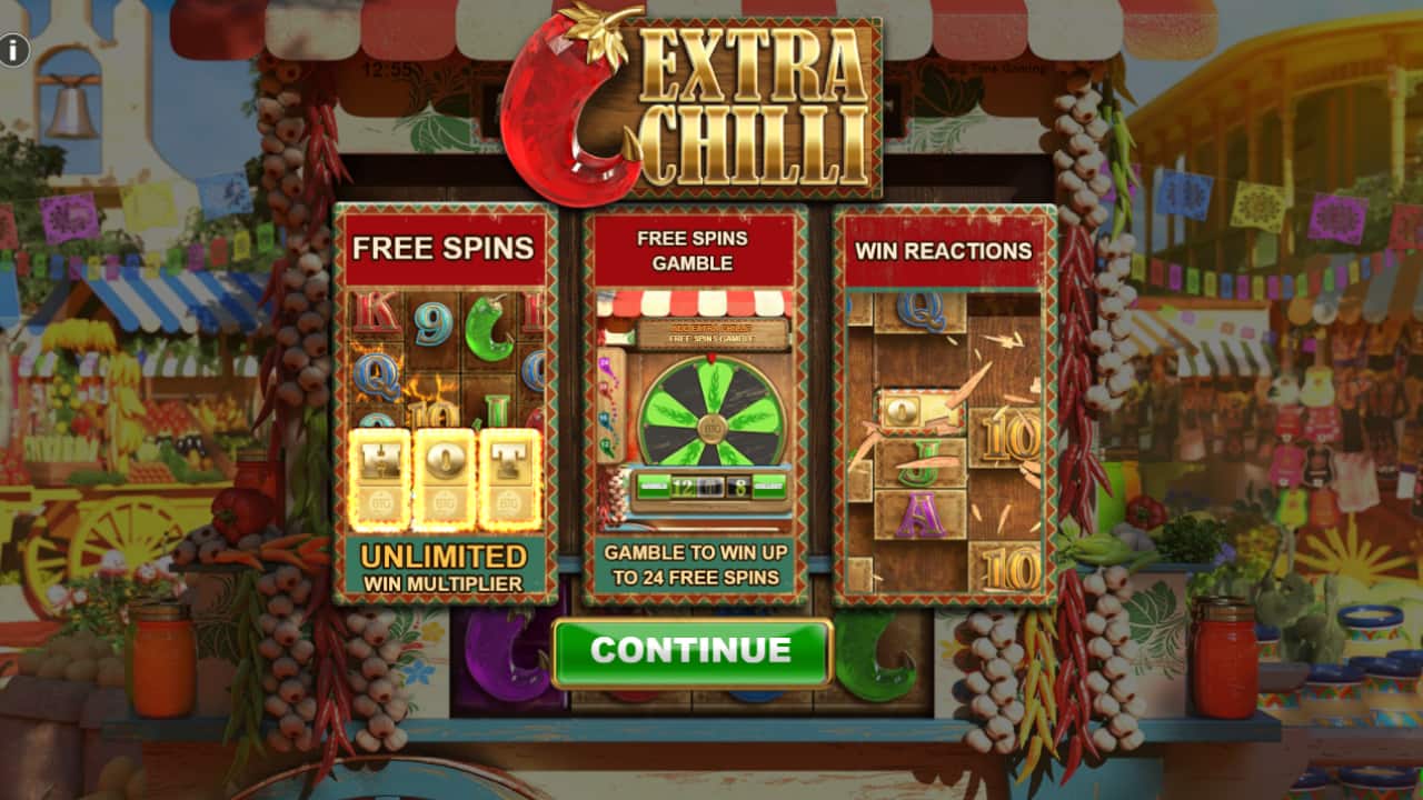 Extra Chilli slot free spins