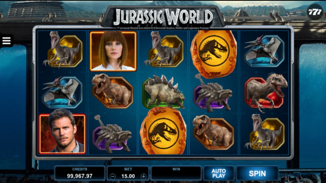 Jurassic World slot symbols